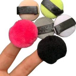 Pro Powder Puff,Ultra Soft Washable Fluffy Body Powder Puffs,6 Mini Finger Puffs-image-15