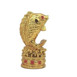 Feng Shui Golden Fish Strong Wealth Symbol & Protects Mishaps, Vastu Products Decorative Showpiece - 8 cm-image-13