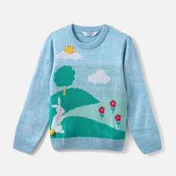 Nauti Nati Girls Animal Pullover with Applique Detail-image-76