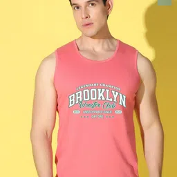 WOOSTRO Pack Of 2 Printed Combed Cotton Gym Vests VWS26(BKLN PEACH)(BKLN LGTGREEN)-picture-12
