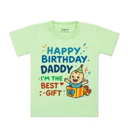 Arvesa Kids Typography Printed Applique T-shirt-image-3