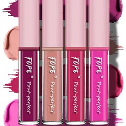 FOPE Set Of 4 Pout Perfect Long Lasting Smudge-Free Liquid Lipstick - 4 ml Each-30
