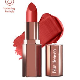 Blue Heaven Roseate Soft Matte Lipstick Infused With Argan Oil 4g - Red Scarlet-33