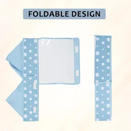 Kuber Industries Blue 6 Pcs Printed Reusable Drawer Organisers With Transparent Lid image 5
