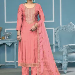 Maroosh Embroidered Beads and Stones Unstitched Dress Material-image-11