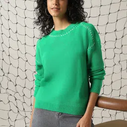 Hubberholme Women Round Neck Pullover-picture-20