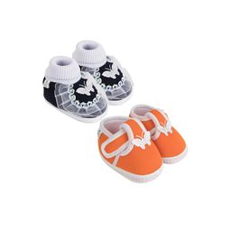 NESKA MODA 12 To 18 Months Non Slip Baby Boys & Baby Girls 2 Pair Set Cotton Butterfly Baby Booties-image-34