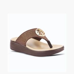 MEDIFEET Women Embellished Midsole Arch Support T-Strap Flats-picture-25