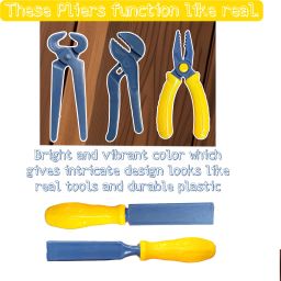 babro Mechanical Tool Kit Toy Set for Kids, Pretend Play Toy, Engineer Workshop Tool image 3