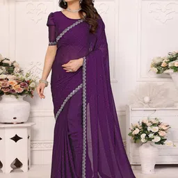 The Textile Hub Women Beads and Stones Pure Silk Saree-image-50