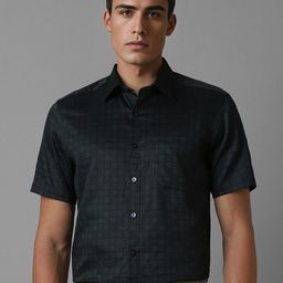 Louis Philippe Men Spread Collar Abstract Printed Cotton Formal Shirt-image-19