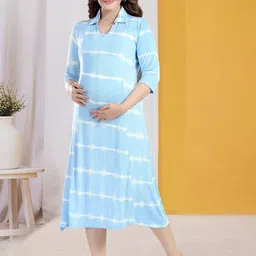 MomsBae Printed Nightdress-image-3