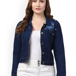 Funday Fashion Women Denim Jacket-image-54
