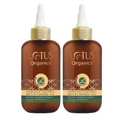 Lotus Organics+ Set Of 2 Hair Fall Control Multi Herbs Hair Oil With Rosemary-200ml Each-16