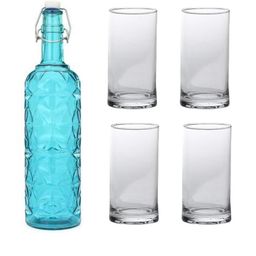 SOMIL Blue Glass Airtight Can Bottle-image-142