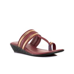 Khadims Women Embellished Regular One Toe Flats-image-23