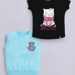 giniekids Print Puff Sleeve Cotton Top-image-18