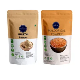 VEDICINE Set Of 2 Mulethi & Masoor Powder Face Pack-100g Each-22
