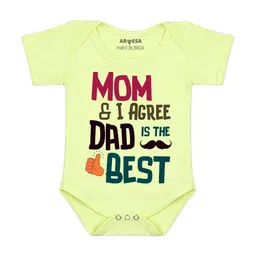 Arvesa Mom & I Agree Dad Is The Best Printed Bodusuit-image-66