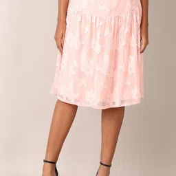 V-Mart Printed Flared Midi Skirt-image-57