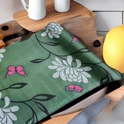 REVEXO Green & Grey Printed Water-Resistant Shelf Liner-image-56