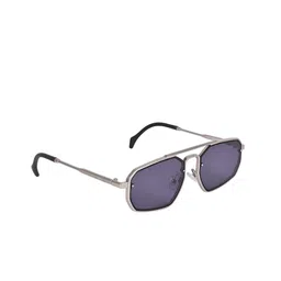 SPADEACES Unisex Blue Lens & Black Aviator Sunglasses With UV Protected Lens-picture-46