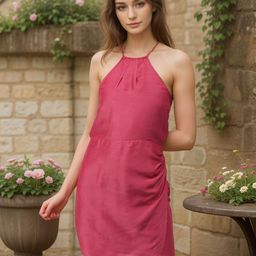 Freehand by The Indian Garage Co Women Halter Neck Wrap Above Knee Dress-picture-11