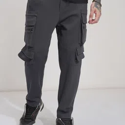 HIGHLANDER Men Comfort Tapered Fit Joggers Trousers-image-33