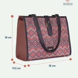 ZOUK Women Geometric Printed Shopper Tote Bag image 2
