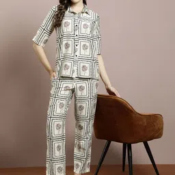 Boho By Athena Printed Shirt With Trouser Co-Ords-image-5