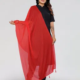 Moda Rapido Selection Of 4 Lycra Tasselled Border Dupatta image 2