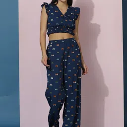 Kotty Printed Top With Trousers Co-Ords-image-87