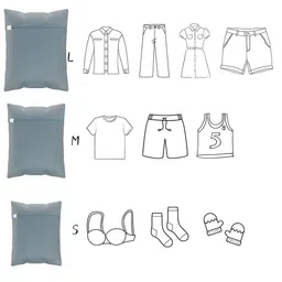 Kuber Industries 9-Pcs Grey Reusable Rectangular Durable Laundry Bags With Zipper image 5