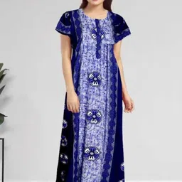 AAKARSHANA CREATION Women Printed Cotton Nightdress-picture-43