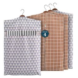 Kuber Industries Brown Set of 4 Regular Multi-Utility Organisers-18