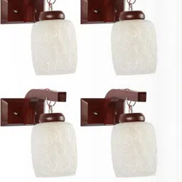 Somil Premium Designer Glass Wall / Night Lamp Elegant & Stylish Dcor Accent for Modern Interiors, color- White, Size:- 16 X 25 X 28.5 CM-image-18