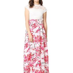 BAESD Women Floral Printed Fit & Flare Maxi Dress With Belt-image-22
