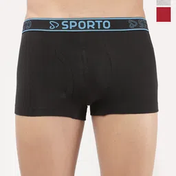 Sporto by Macho Pack Of 3 Mid Rise Trunks-picture-43