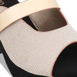 Metro Beige Wedge Mules image 4