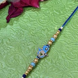 Designer Evil Eye Rakhi Set for Brother Designer Rakhi for Unisex Mauli Thread Rakhi Set-image-54