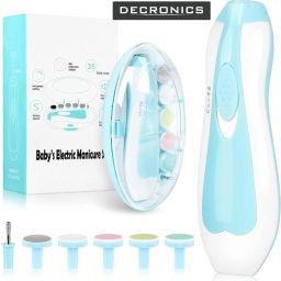 Baby Nail Trimmer New Born Electric Nail Cutter with Light 6-in-1 Set, Pack of 1-image-40