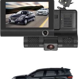 170 Degree/3 Lens G-Sensor 4Inch 3 Way DVR Video Recorder For Car Black LCD-image-15