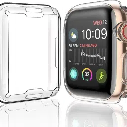 iWishKart Front and Back Screen Guard for Apple Watch Series 9 45mm Case / Cover, Series 9 / 8 / 7 45 mm, Bumper Case Cover With Covered Display, Series9, Series8, Series7-image-32