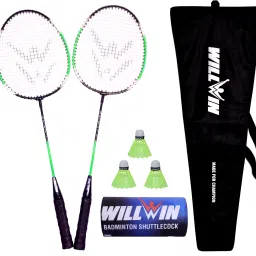 SP-400 Badmintion Set of 2 Racquet and 3 Naylon Shuttle and 1 badmintion cover Badminton Kit-image-19