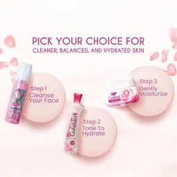 Dabur Gulabari Set Of 3 Rose Glow Face Cleanser For Balanced & Hydrated Skin- 100ml Each image 3