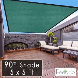 Sun Shade Net 5 X 5 ft Polyester webbing 90% Portable Green House-17