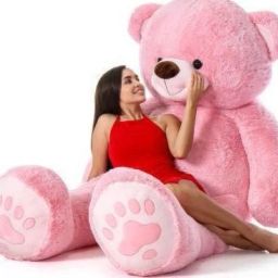 Teddy Bear For Kids 3 Feet - 92 cm (PINK) - 92 cm-image-43