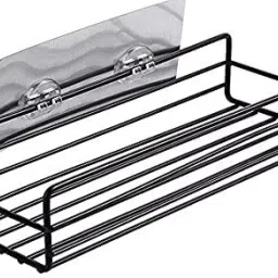 Bathroom Storage Shelf Wall Hanging Rack Soap Shampoo Holder Storage Organizer Iron Wall Shelf-image-49