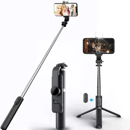Worricow Wireless Integrated Folding Telescopic Tripod Mobile Phone Selfie Stick Monopod Kit-11