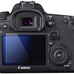 Wishguard Tempered Glass Guard for Canon EOS 250D [Flexible Glass with Ultra Glass Protection Guard Glass] (3) Clear-23